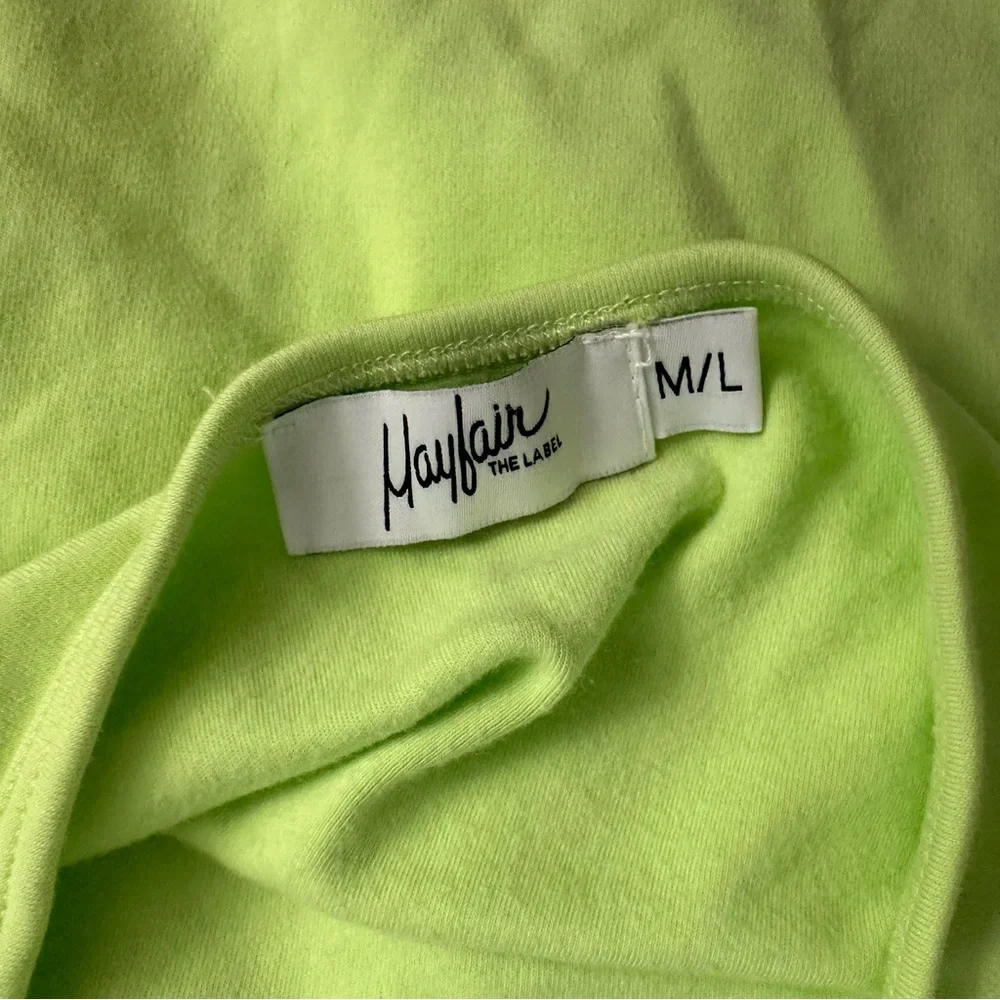 THE MAYFAIR GROUP x REVOLVE Halter Dress Green M/L Treating Humans Like Humans